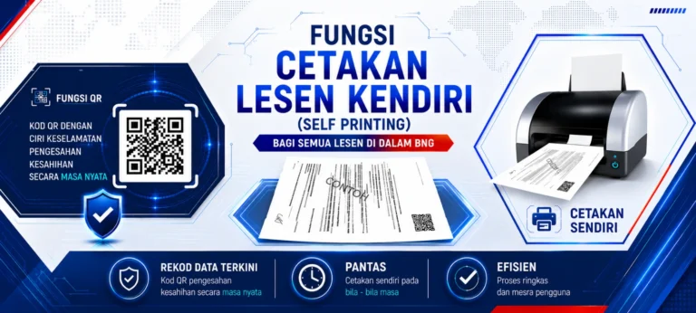 Cetakan Lesen Kendiri ( Self Printing)